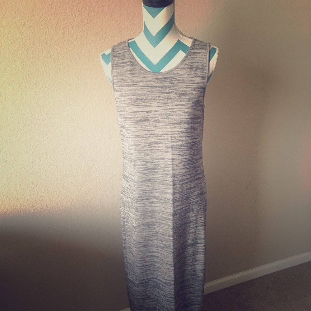 Grey knit dress